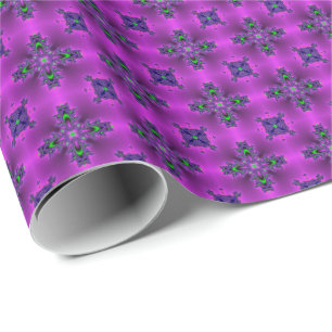 Artdeco Flowers in Retro Style Wrapping Paper