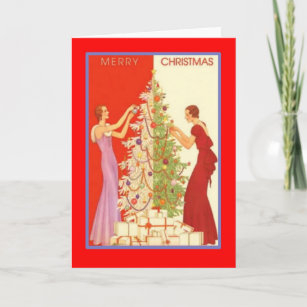 Art Deco Christmas Cards | Zazzle AU