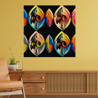 Arte Moderno Abstracto "Fusión Vibrante": Poster