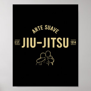 Arte Suave MMA BJJ Brazilian Jiu Jitsu Poster