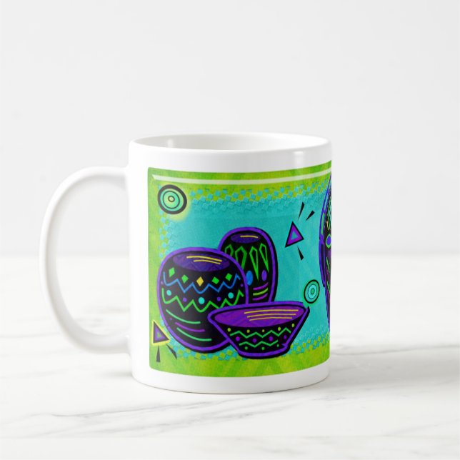 Artefact African Pop Art Coffee Mug (Left)