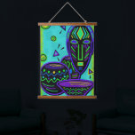 Artefact African Pop Art Hanging Tapestry<br><div class="desc">A fun African tribal folk art design.</div>