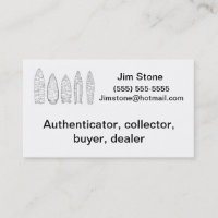 Artefact collector business card