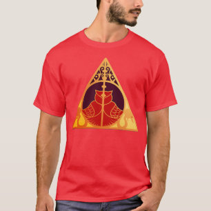 Artefact owl and snake golden red T-Shirt
