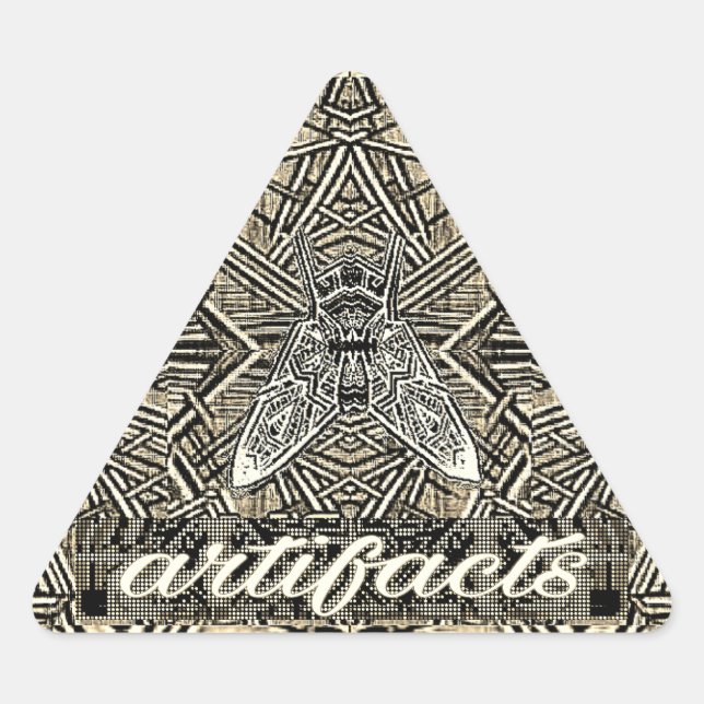 artefacts - triangular fly triangle sticker (Front)
