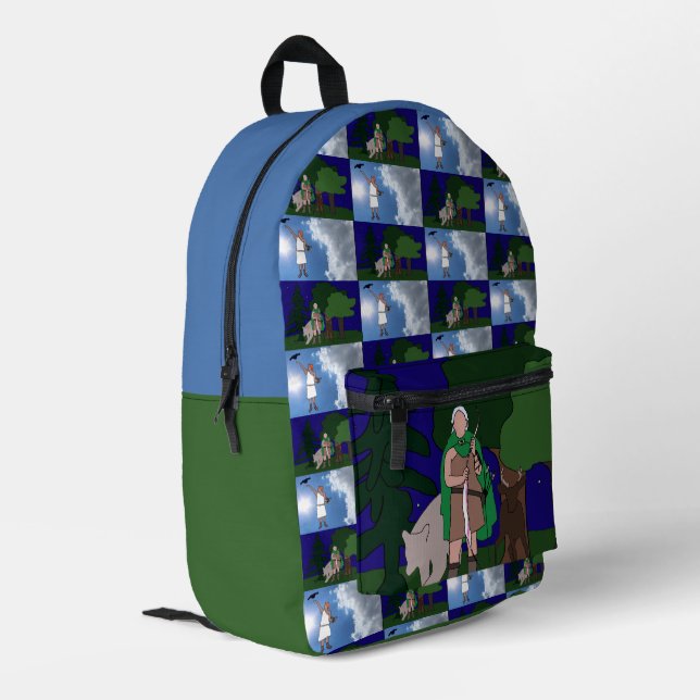 Artemis and Apollo backpack (Back Corner Left)