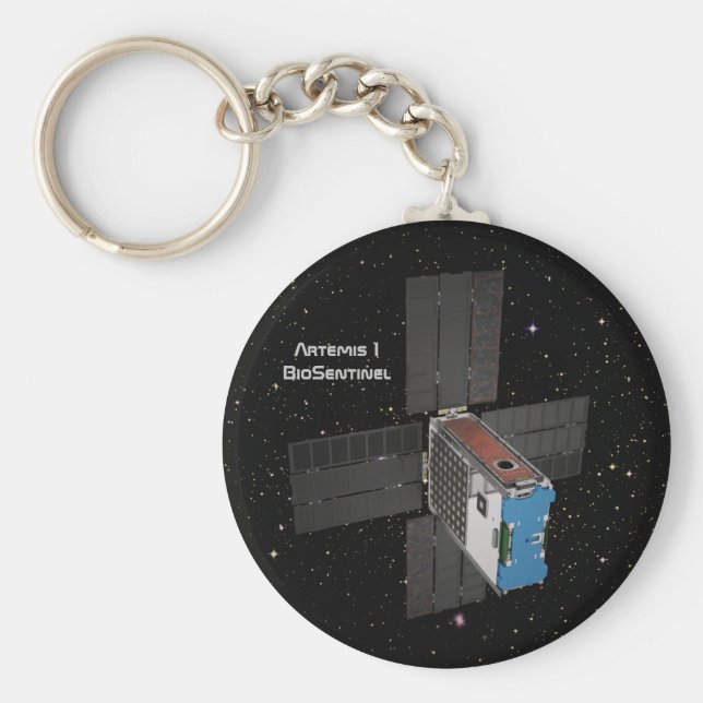 Artemis BioSentinel CubeSat Key Ring (Front)