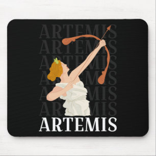 Artemis Goddess Of Hunting And The Moon Greek Myth Mouse Pad