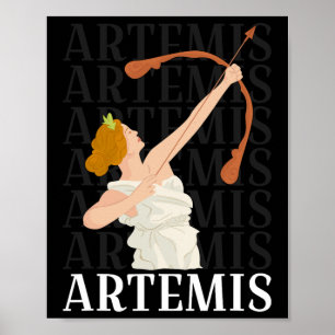 Artemis Goddess Of Hunting And The Moon Greek Myth Poster