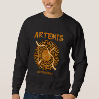 Artemis Goddess of the Hunt Ancient Greek Mytholog Sweatshirt