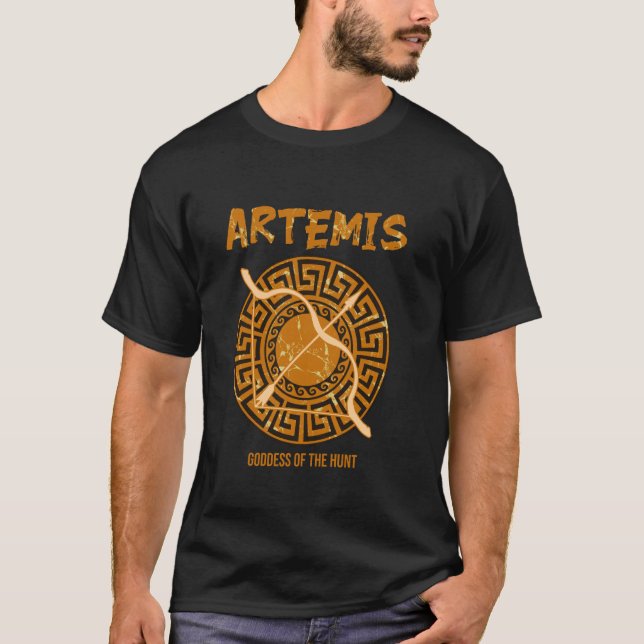 Artemis Goddess of the Hunt Ancient Greek Mytholog T-Shirt (Front)