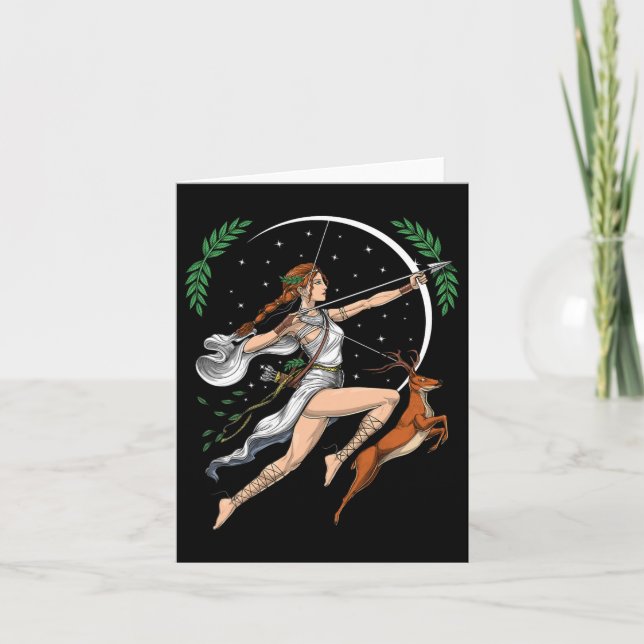 Artemis Greek Goddess Of Hunting Ancient Greece My Card (Front)