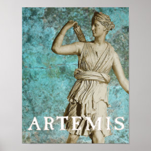 Artemis Greek Goddess Poster