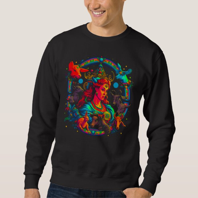 Artemis Greek Mythology Goddess of Animals Sweatshirt (Front)