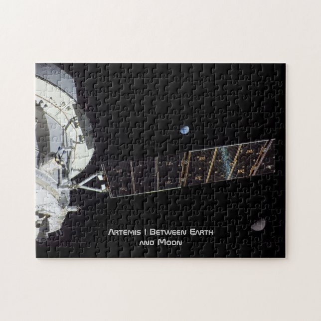  Artemis I Between Earth and Moon Jigsaw Puzzle (Horizontal)