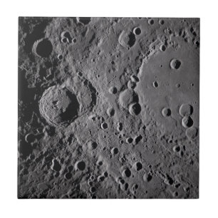 Artemis II Lunar Craters Ceramic Tile