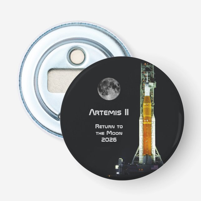 Artemis II Moon Mission Bottle Opener (Front)
