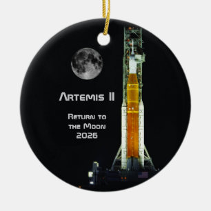 Artemis II Moon Mission Ceramic Ornament