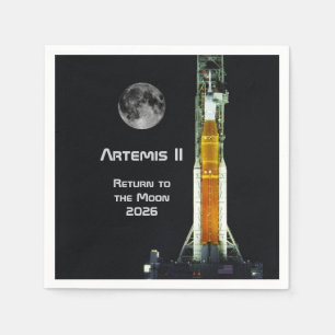 Artemis II Moon Mission Napkin