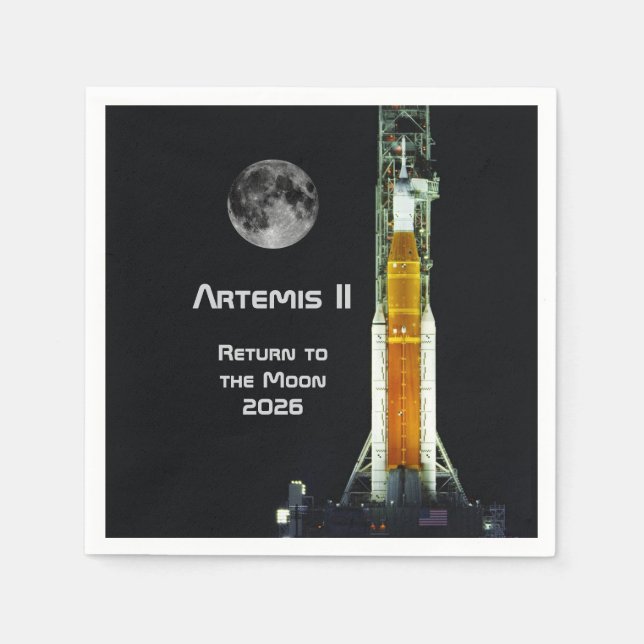 Artemis II Moon Mission Napkin (Front)