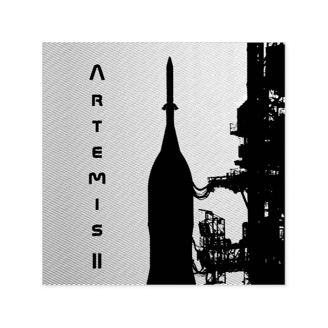 Artemis II to Launch Pad Self-inking Stamp (Design)