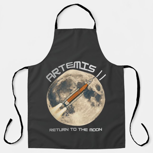 artemis moon mission apron (Front)