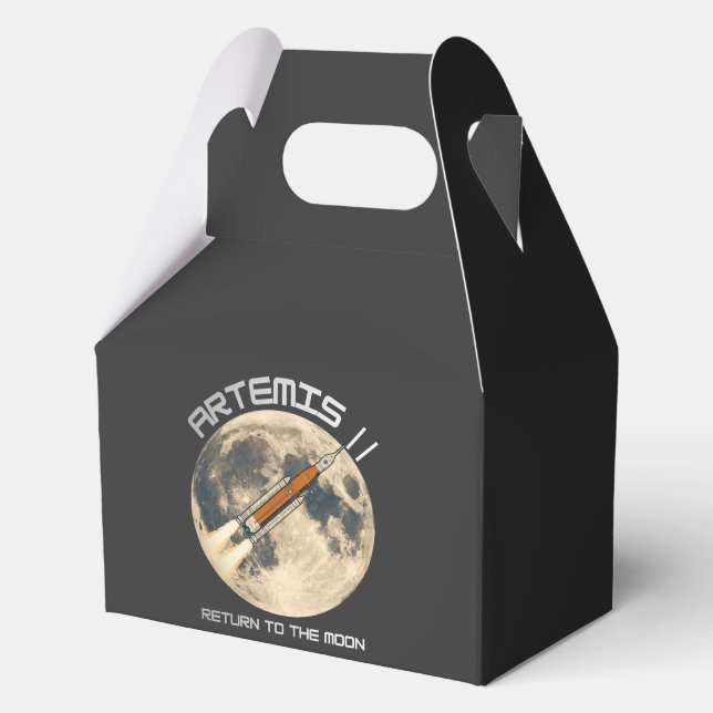 artemis moon mission favour box (Front)