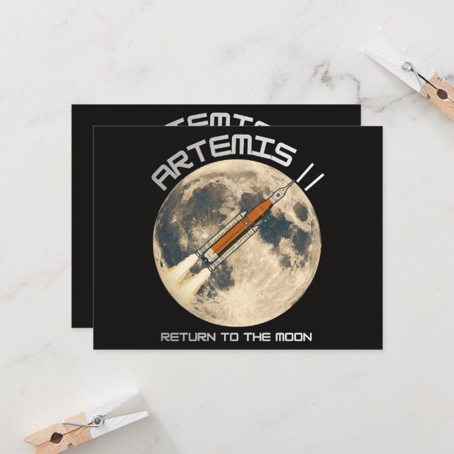 Artemis moon mission invitation (Front/Back In Situ)
