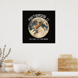 Artemis moon mission poster