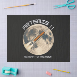 Artemis moon mission tissue paper