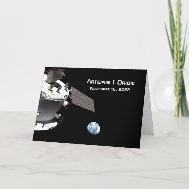 Artemis Orion Spacecraft Blue Marble Card (Front)