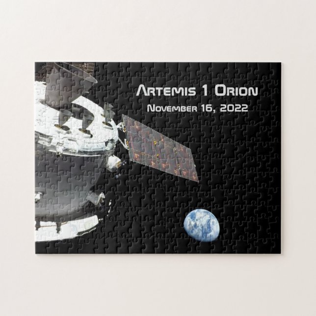 Artemis Orion Spacecraft Blue Marble Jigsaw Puzzle (Horizontal)