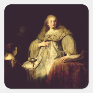 Artemisia, 1634 square sticker