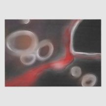 Arterial Motif: Abstract Black, White & Red