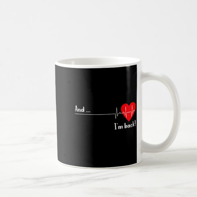 Artery Open, Heart Diseases Surgery Heartbeat  Coffee Mug (Right)