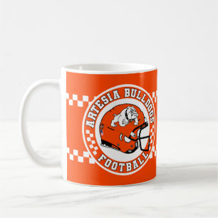 Artesia Bulldogs Football Roundel Coffee Mug
