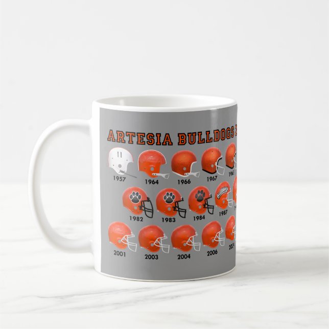 Artesia Bulldogs State Champs Helmet Mug (Left)