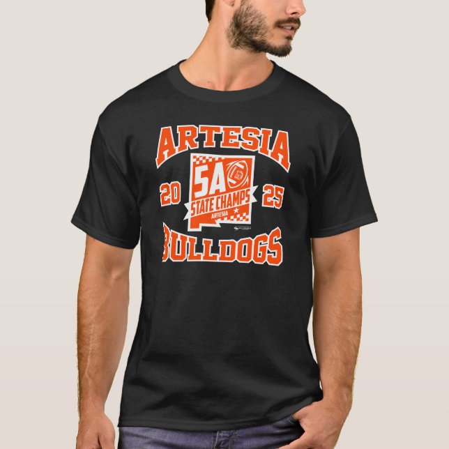 Artesia Bulldogs State Champs Logo T-Shirt (Front)