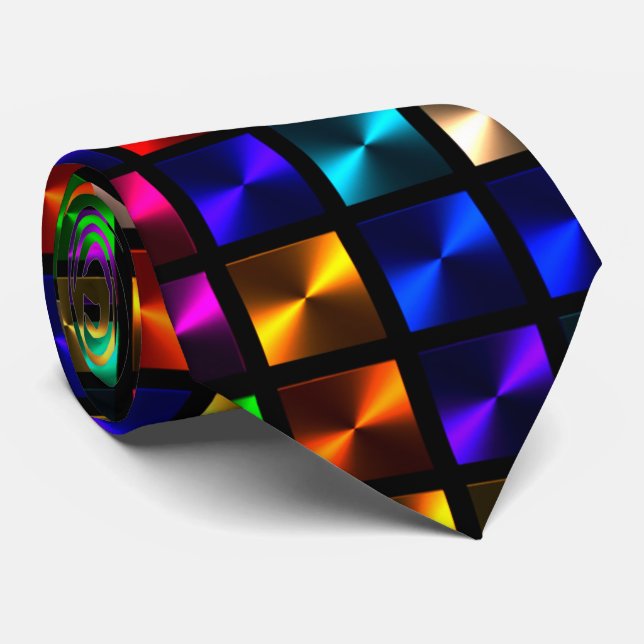 Artful - Abstract Dice Tie (Rolled)