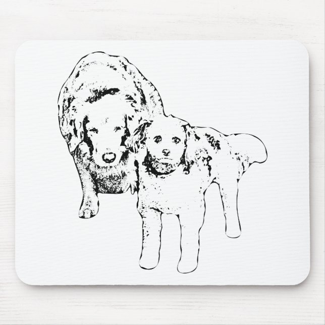 Artful Desk, Productive Pair Mouse Pad (Front)