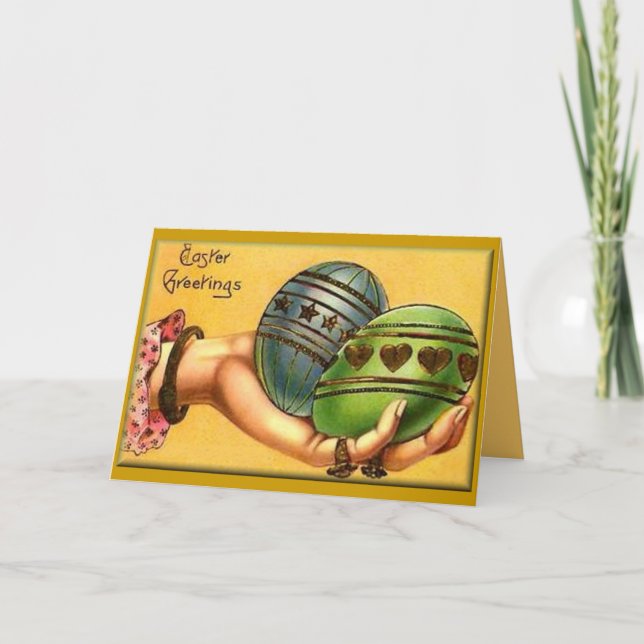 Artful Easter Eggs Holiday Card (Front)