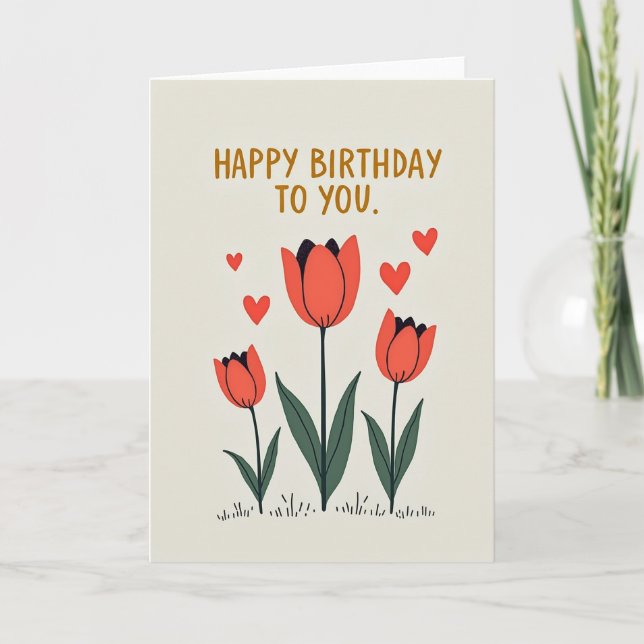 Artful Flora Celebration Card (Front)