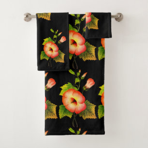 Artful Flowers Bath Towel Set