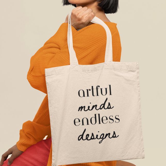 Artful Minds Endless Designs Cool Artist Gift Tote Bag (Shop now and carry your artful mind wherever you go!)