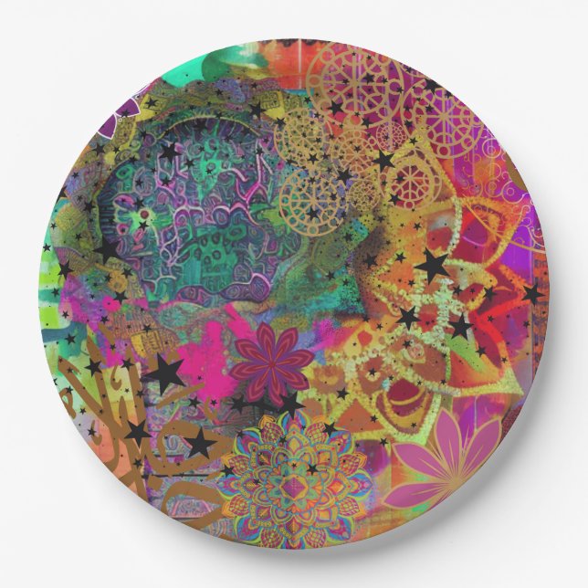 Artful Muslim Paper Plate (Front)