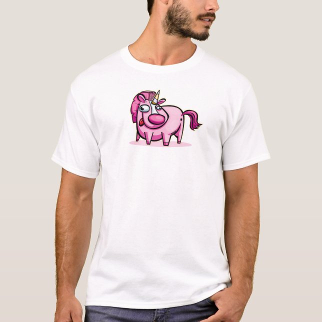 Artful Pink Unicorn T-Shirt (Front)