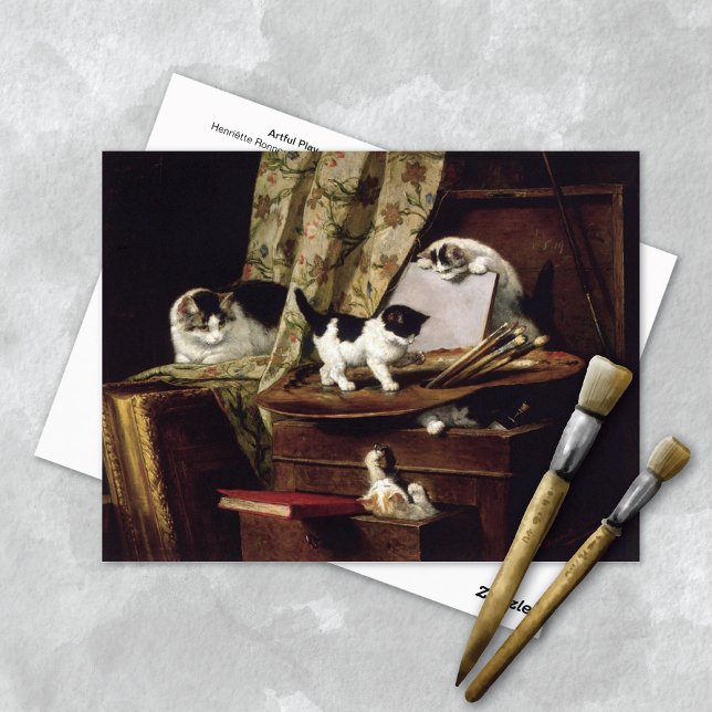 Artful Play Henriëtte Ronner-Knip  Postcard (Creator Uploaded)