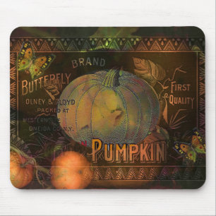 Artful Pumpkins Thanksgiving Mouse Pad