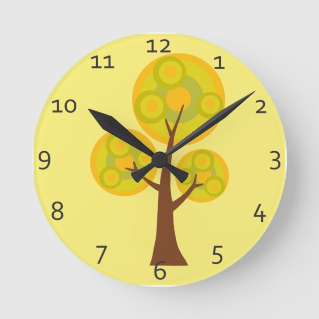 Artful Tree Round Clock (Front)