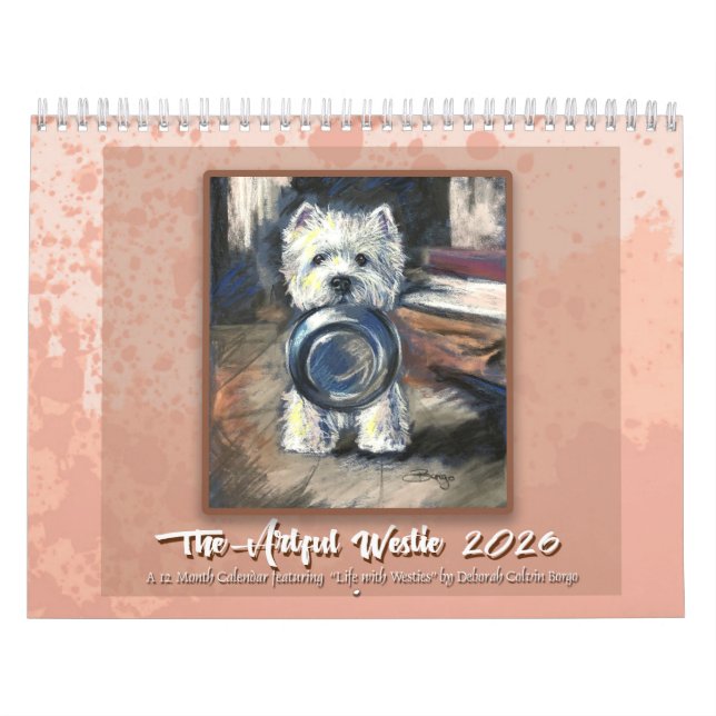 Artful Westie calendar by Deborah Borgo (Cover)